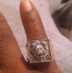 Men size 10 lion ring